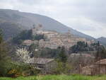 Ausblick auf die Altstadt von Nocera Umbra, Provinz Perugia (01.04.2022)