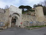 Amelia, rmisches Porta Leone in der Via Luciano (28.03.2022)