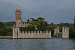 Scaligerburg von Lazise am Gardasee, vom Schiff aus aufgenommen.05.2025