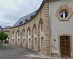 Gebude am Hof des Ostflgels der Willibrordus Basilika in Echternach.