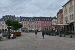 Blick in der Nhe des Gemeindehauses auf den Marktplatz in Echternach.