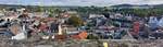 Panoramabild von der Burgruine auf Valkenburg.