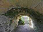 Rundgang durch die Hhenburgruine in Valkenburg, gebaut um das Jahr 1115, zerstrt durch Niederlndische Truppen im Jahr 1672, und nicht wieder Aufgebaut.