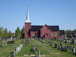 Elverum, evangelische Kirche, erbaut von 1736 bis 1738 durch Nikolai Gustav Sandberg (22.05.2023)