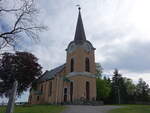 Larvik, evangelische Kirche in der Colin Archers gate, erbaut 1677 (28.05.2023)