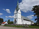 Hrland, evangelische Kirche, erbaut 1878 durch Hjalmar Welhaven (21.05.2023)