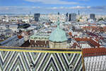 Blick vom Sdturm des Wiener Stephansdom in Richtung Nord.