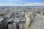 Blick vom Sdturm des Stephansdoms ber das Stadtzentrum von Wien.