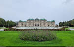 Sdseite von Schloss Belvedere in Wien – auch „Oberes Belvedere“ genannt.