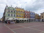 Zamosc, Armenierhuser mit Haus zum Engel am Rynek Platz (16.06.2021)