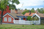 V�stervik in Sm�land (Schweden): Bunte Fischerha�ser aus dem 19.