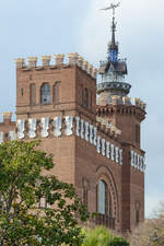 Das Schloss der drei Drachen am nordwestlichen Rande des Parc de la Ciutadella.