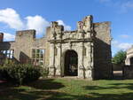 Elstow, Abbey Gate der Benediktinerinnen Abtei, erbaut im 15.