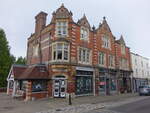 Hemel Hempstead, Giebelhuser in der High Street (11.09.2024)