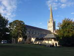 Norwich, Kathedrale Holy Trinity, erbaut von 1096 bis 1145, Vierungsturm erbaut im 12.