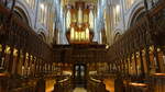 Norwich, Orgel und Chorgesthl in der Kathedrale Holy Trinity (12.09.2024)