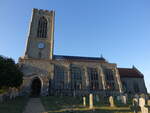 Swanton Morley, Pfarrkirche All Saints, erbaut im 14.