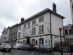 Launceston, White Hart Hotel in der Broad Street (14.05.2024)