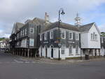 Dartmouth, historische Gebude am Butterwalk in der Duke Street (16.05.2024)