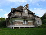 Henbury, kleines Cottage im Stadtteil Blaise Hamlet, erbaut 1811 fr pensionierte Angestellte des Quker -Bankiers und Philanthropen John Scandrett Harford (16.05.2024)