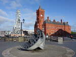 Cardiff, Pierhead Building am Harbour Drive, erbaut 1897 im neugotischen Stil (27.04.2025)
