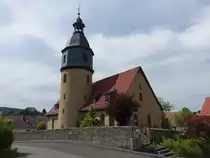 Nentershausen, evangelische Kirche, erbaut von 1696 bis 1706 im Stil des Barock (03.06.2022)