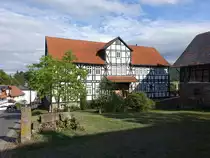 Bergfreiheit, Fachwerkhaus in der Kellerwaldstra�e (05.08.2022)