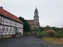 Zennern, evangelische St. Michaelis Kirche, erbaut von 1799 bis 1801 durch Heinrich R�hner (05.08.2022)