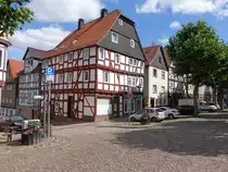 Frankenberg (Eder) Fachwerkh�user am Untermarkt (06.08.2022)