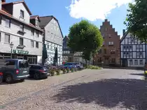 Frankenberg (Eder), Fachwerkh�user am Obermarkt (06.08.2022)