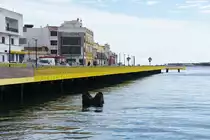 AYAMONTE, 14.03.2022, Blick vom F�hranleger auf die neue Uferpromenade an der Muelle de Portugal