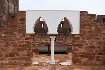 SILVES, 17.03.2022, im Burghof; ausgegrabener Torbogen aus der R�merzeit