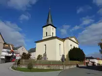 P�rmitz, klassizistische evangelische Kirche, erbaut 1833 (19.10.2022)