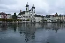 LUZERN, 29.09.2022, die Jesuitenkirche ist die �lteste gro�e Barockkirche der Schweiz und wurde in der zweiten H�lfte des 17. Jahrhunderts errichtet
