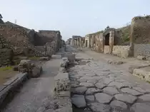 Pompei, historische Stra�e Via dell Abbondanza (24.02.2023)