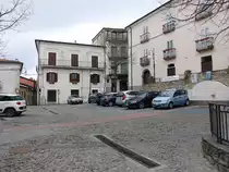 Chiaromonte, H�user an der Via Mario Pagano (28.02.2023)