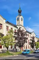Kol�n (CZ):
Geb�ude der Wirtschaftsakademie mit Uhrenturm in der Kutnohorsk� 41/41.

🕓 24.8.2022 | 15:18 Uhr