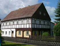 Umgebindehaus in H�rnitz, Zittauer Gebirge, 2004