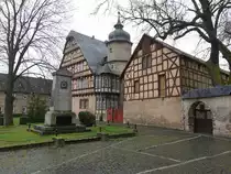 Gorsleben, Schieferhof, schloss�hnlicher Fachwerkbau von 1620 (08.04.2023)