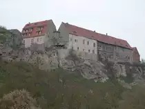 Memleben, Burg Wendelstein, erbaut im 14. Jahrhundert (08.04.2023)