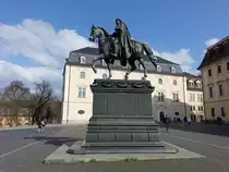 Weimar, Carl August Denkmal am Platz der Demokratie (09.04.2023)
