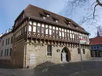 Erfurt, sp�tgotisches Speicherhaus, erbaut 1469 (10.04.2023)