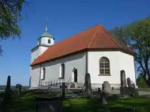 H�llevadsholm, evangelische Svarteborg Kirche, erbaut 1708 (20.05.2023) 