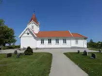 Hafslund, evangelische Kirche, erbaut 1891, Architekt B. Bergh (20.05.2023)