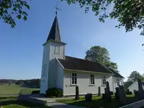 Uller�y, evangelische Kirche, erbaut 1635 durch Oluf Rytter (21.05.2023)