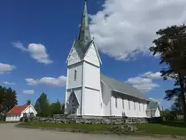 H�rland, evangelische Kirche, erbaut 1878 durch Hjalmar Welhaven (21.05.2023)