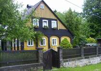 Umgebindehaus in Krompach, Lausitzer Gebirge,
Sommer 2004