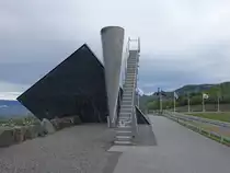 Lillehammer, Turm f�r das olympische Feuer 1992 im Skistadion (24.05.2023)