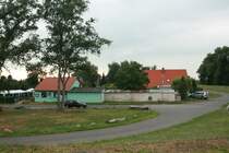 Ortsteil Aurith, Oderstra�e - Gastst�tte: Bauerst�bchen,  am 02.08.2008, am Oder-Neisse-Radweg