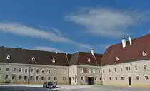 Der Anbau an der Dom- und Pfarrkirche Maria Himmelfahrt von St. P�lten. 03.06.2023